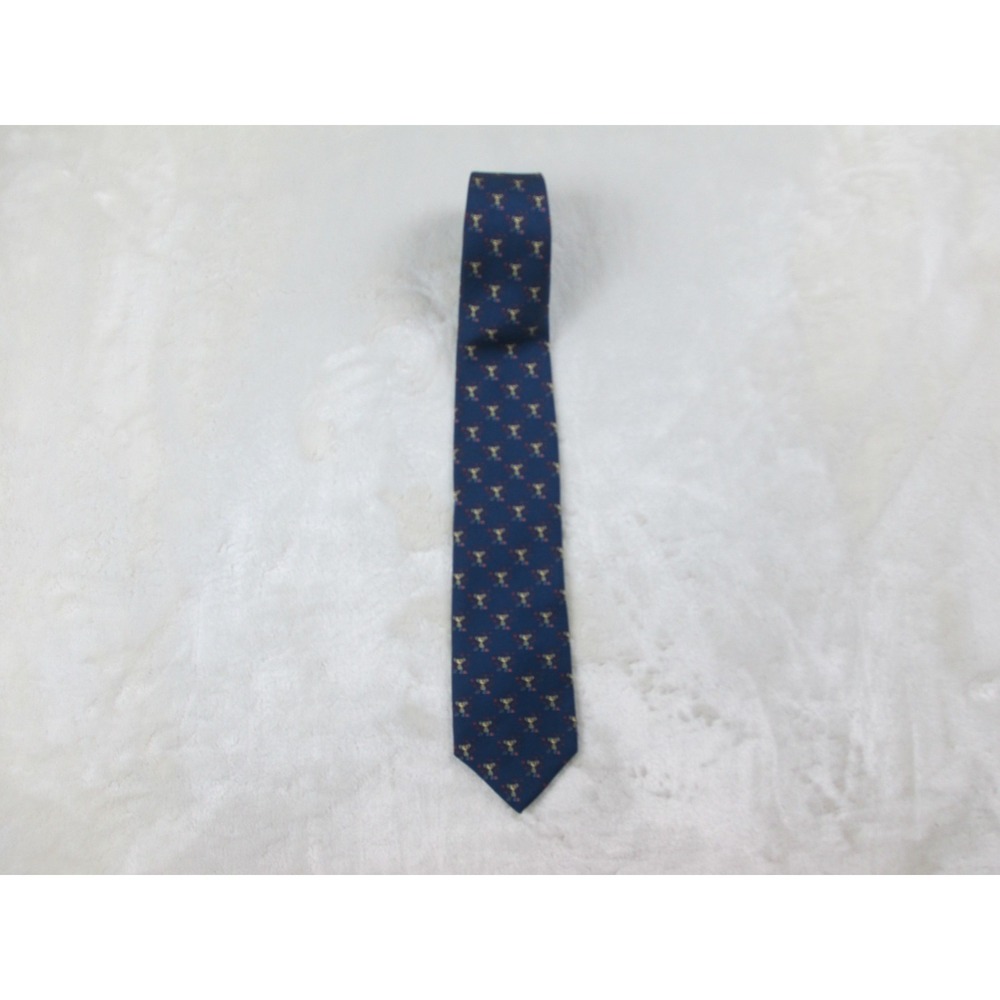 Brooks Brothers Neck Tie Mens Blue St. Jude Silk‎ Preppy Casual